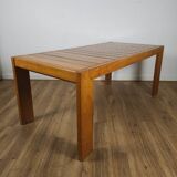 Table extensible en orme massif, Maison Regain, années 60