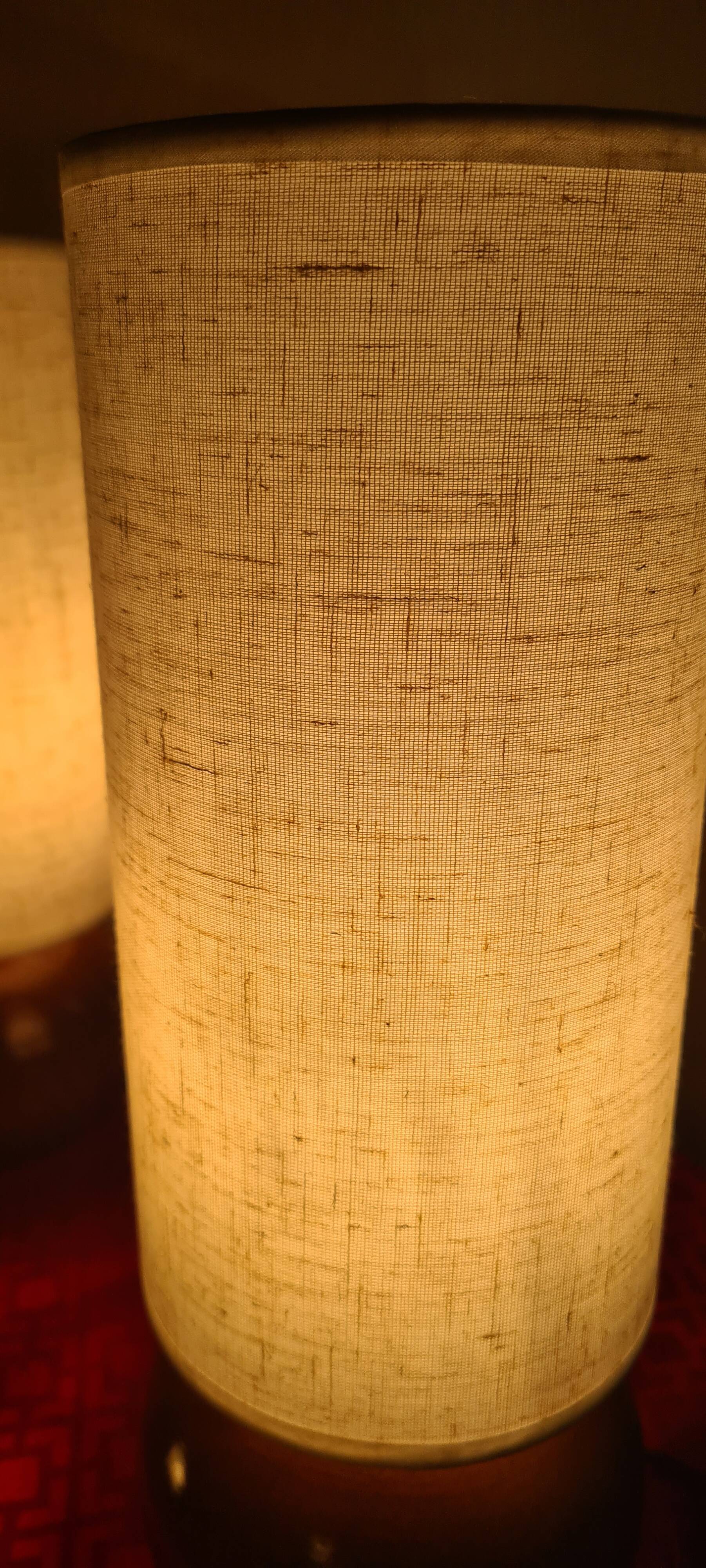 pair of solid wood ball lamps, Scandinavian style bedside lamp, 35 x 13