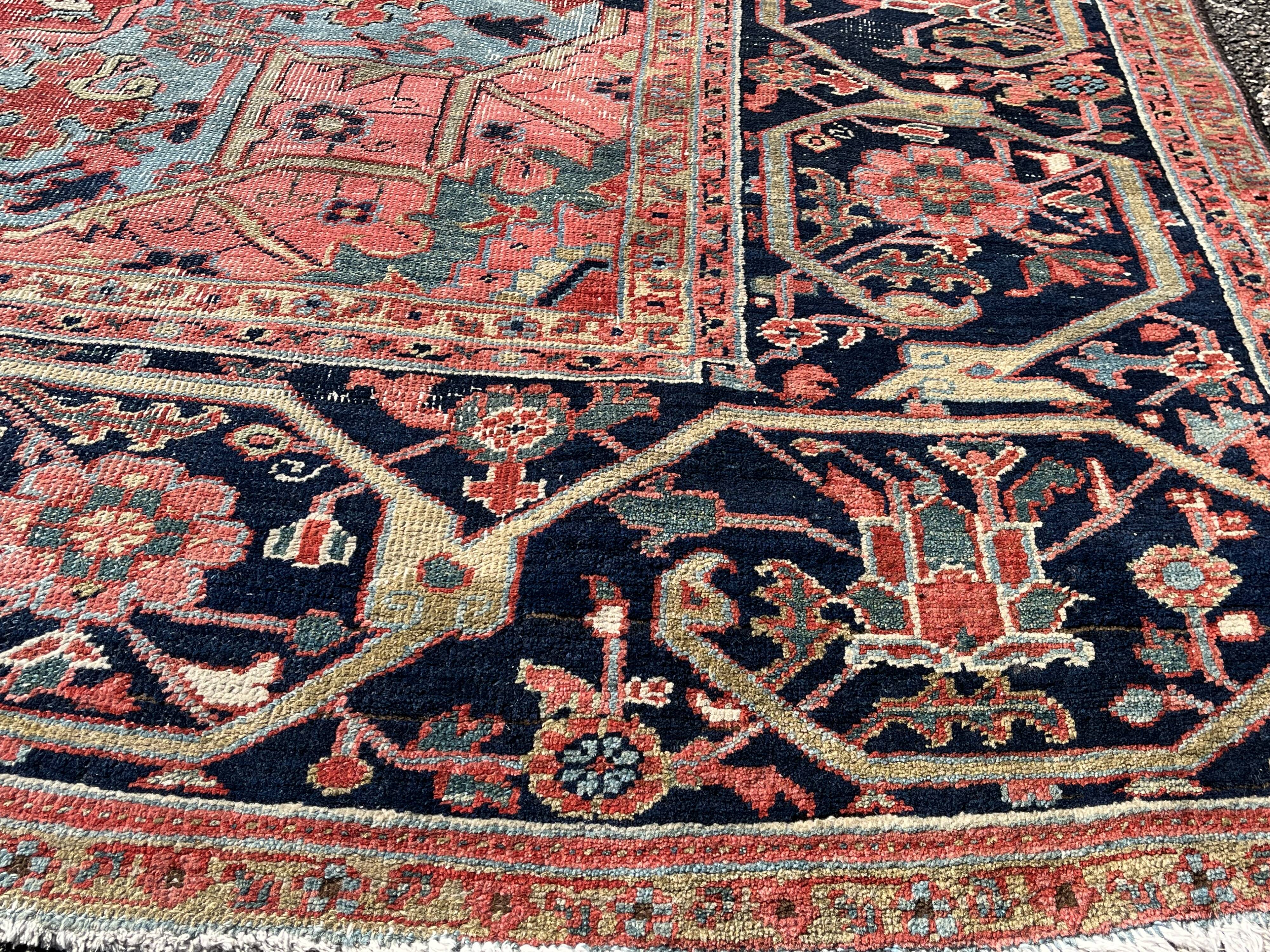 Antique Heriz Persian Rug Circa 1900/1910