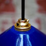 Conical industrial suspension in enamelled sheet metal