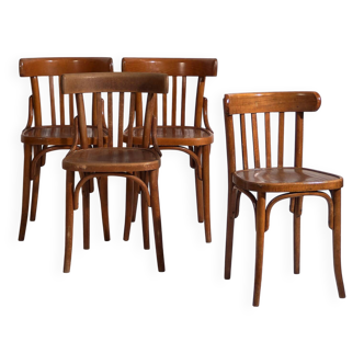 Anciennes chaises de bistrot de style viennois (vers 1920). 4 pièces n°16