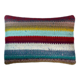 Vintage turkish kilim cushion cover, 30 x 50 cm