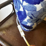 Pied de lampe à poser motif floral