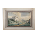 Tableau aquarelle vers 1870 "la ballade" signée avec marie louise