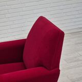 1970s, Danish armchair by Ryesberg Møbler, original condition, velour fabric.