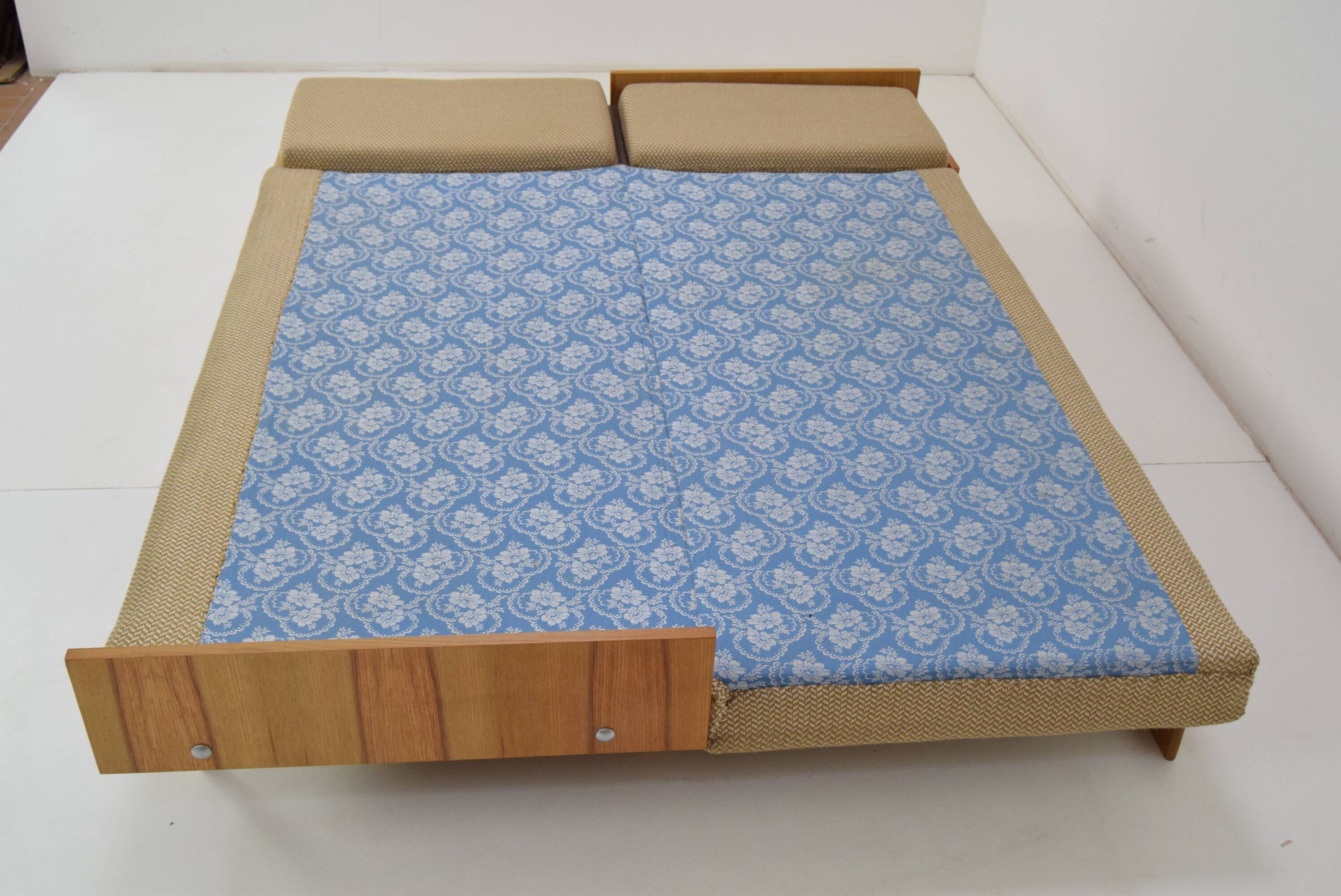 Mid-century Sofa or Daybed by Drevotvar/1970's.