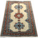 Authentic Persian carpet white background 205x140cm