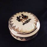 porcelain candy canding Limoges vintage 1950 1960 black golden white