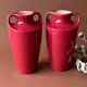 Lot de 2 vases en céramique émaillé pourpre