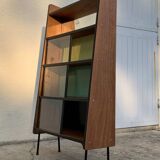 Vintage Alta 1950s glass-fronted bookcase