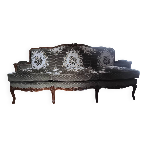 Canapé banquette 3 places style Louis XV ou Régence