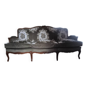3-seater Louis XV or Regency style sofa bench