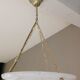 Suspension vasque en verre de Clichy blanc style art déco