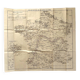 Vintage 1940 Occupied Zone Boundary Map