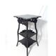 Art nouveau fifth wheel with three levels in black