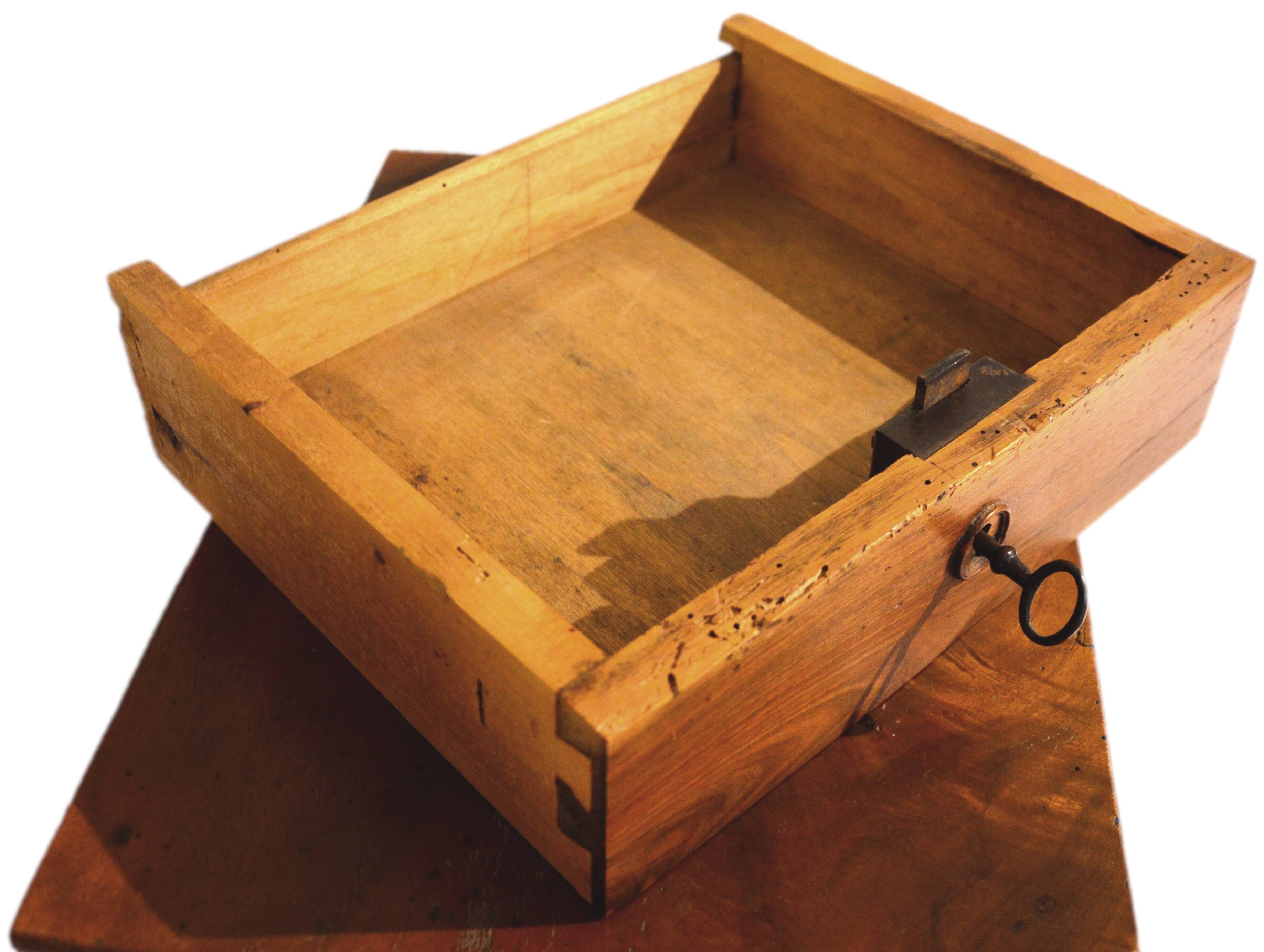 Walnut bedside table