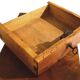 Walnut bedside table