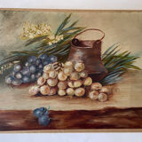 Still Life with Grapes Oil on Canvas