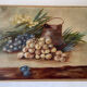 Still Life with Grapes Oil on Canvas
