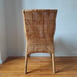 Fauteuil vintage en rotin de Maria Vinka pour Ikéa