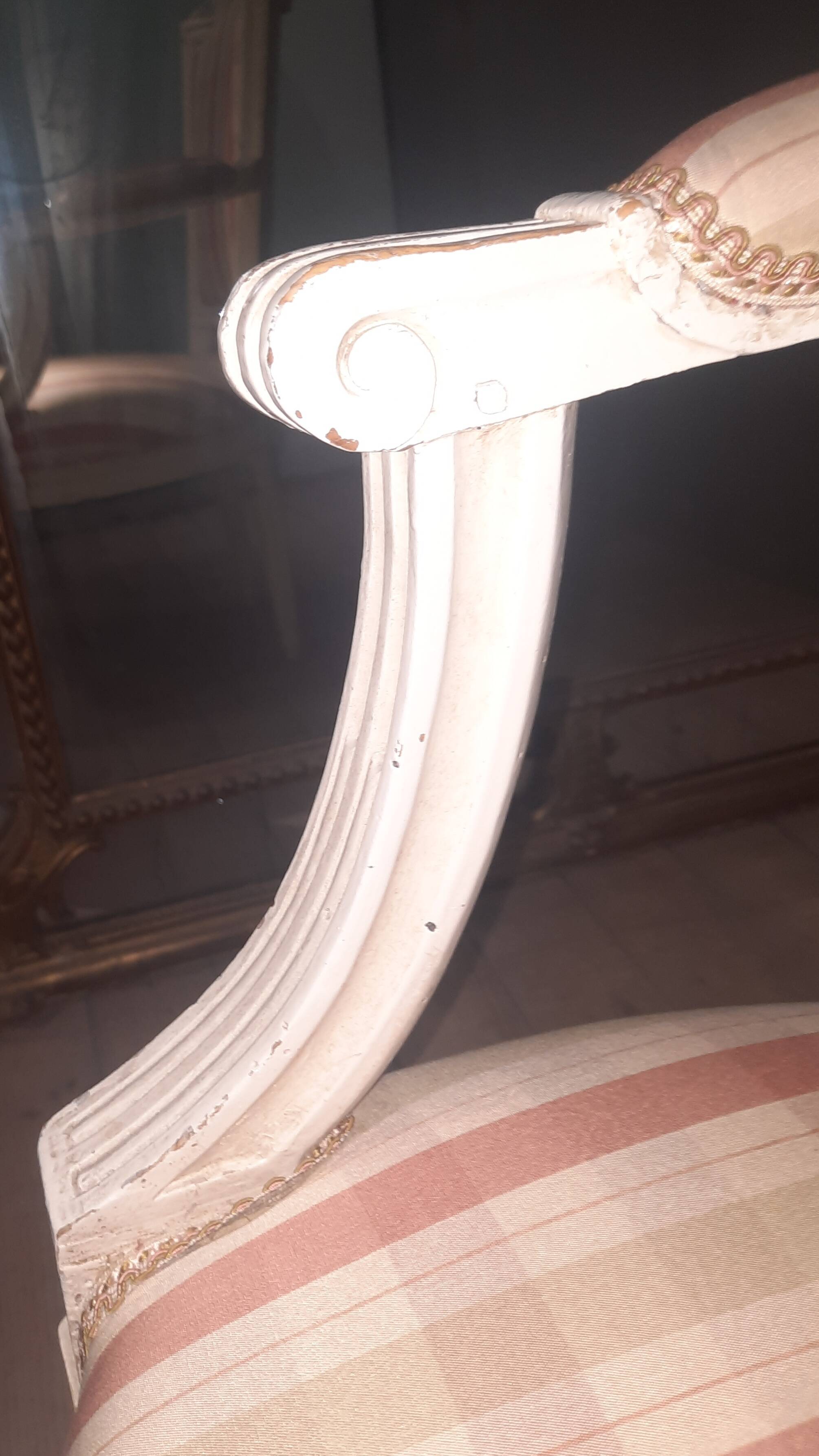 Lacquered armchair in the Louis XVI style