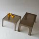 Smoked plastic coffee tables 1970