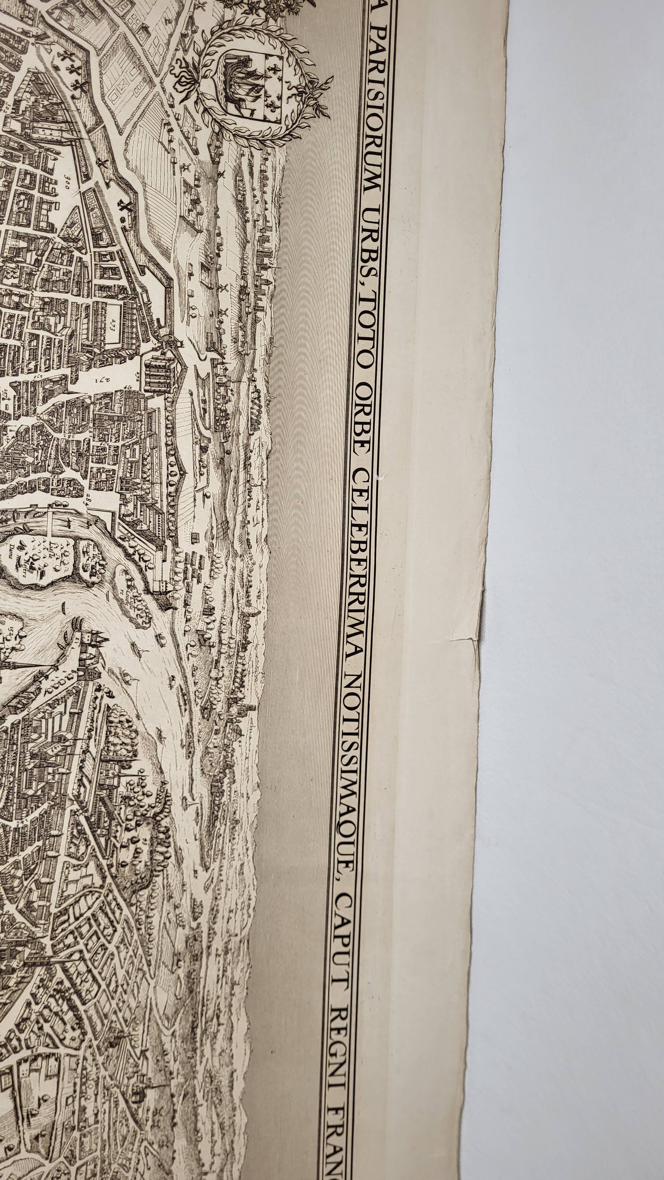 19th century engraving / Plan of Paris / Plan of Visscher