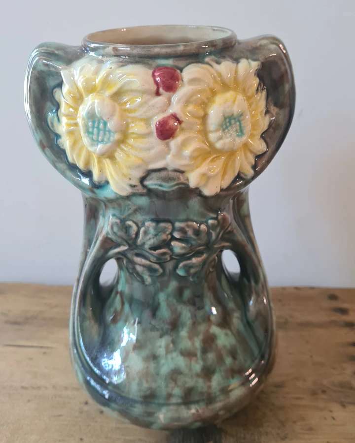 Art Nouveau slurry vase