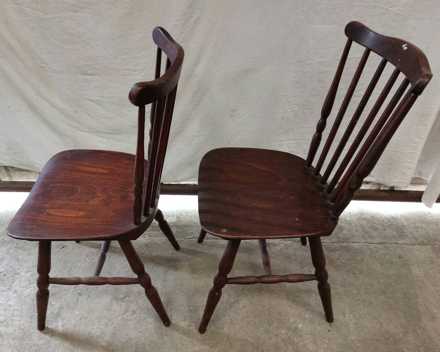 Pair of vintage bistro chairs