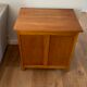 1950s vintage children's desk in light oak