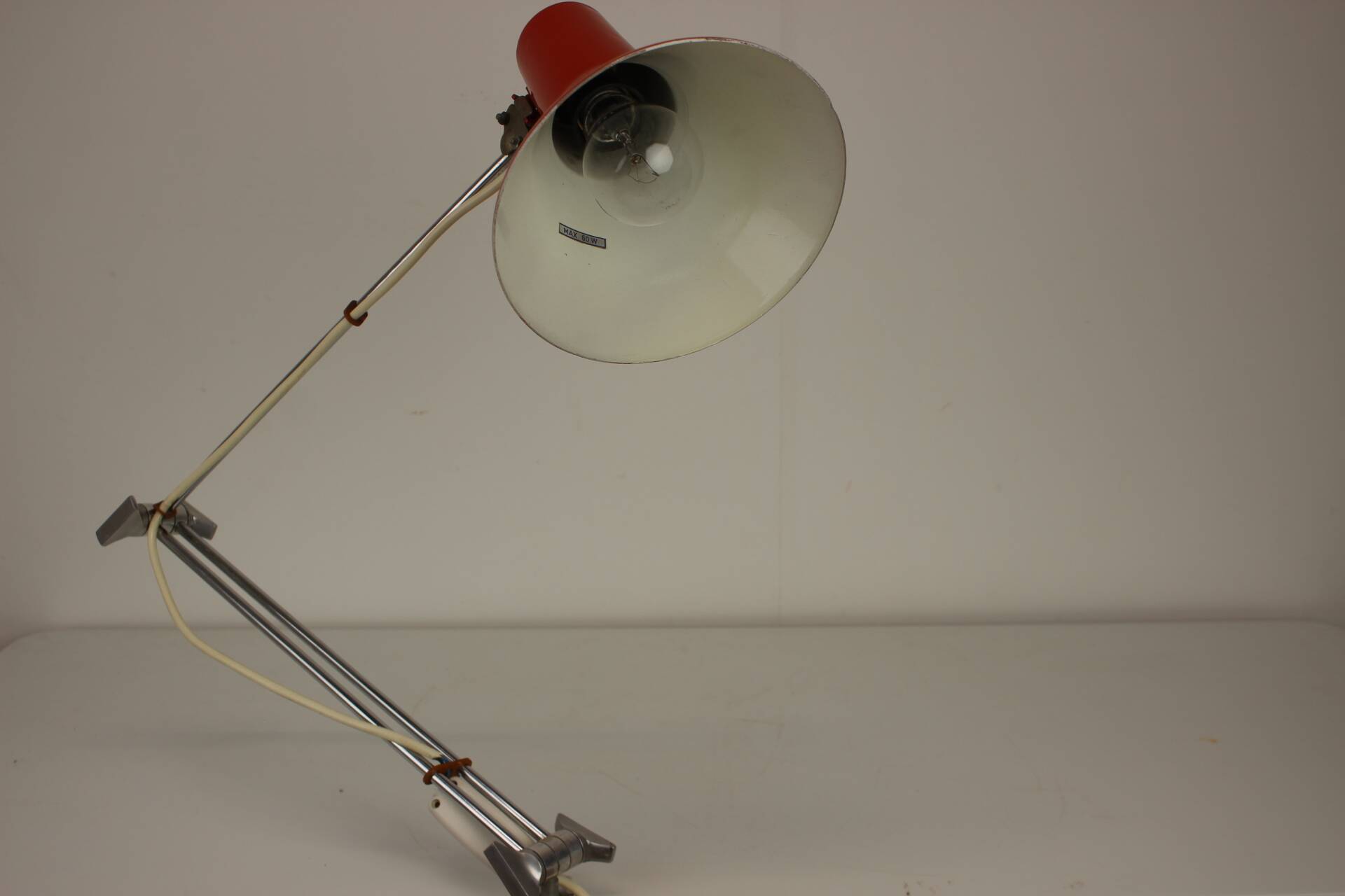 VAS FEMIPARI Adjustable Table Lamp, 1960's, Poland