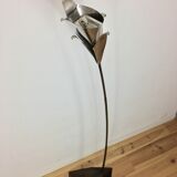 Lampadaire fleur métallique