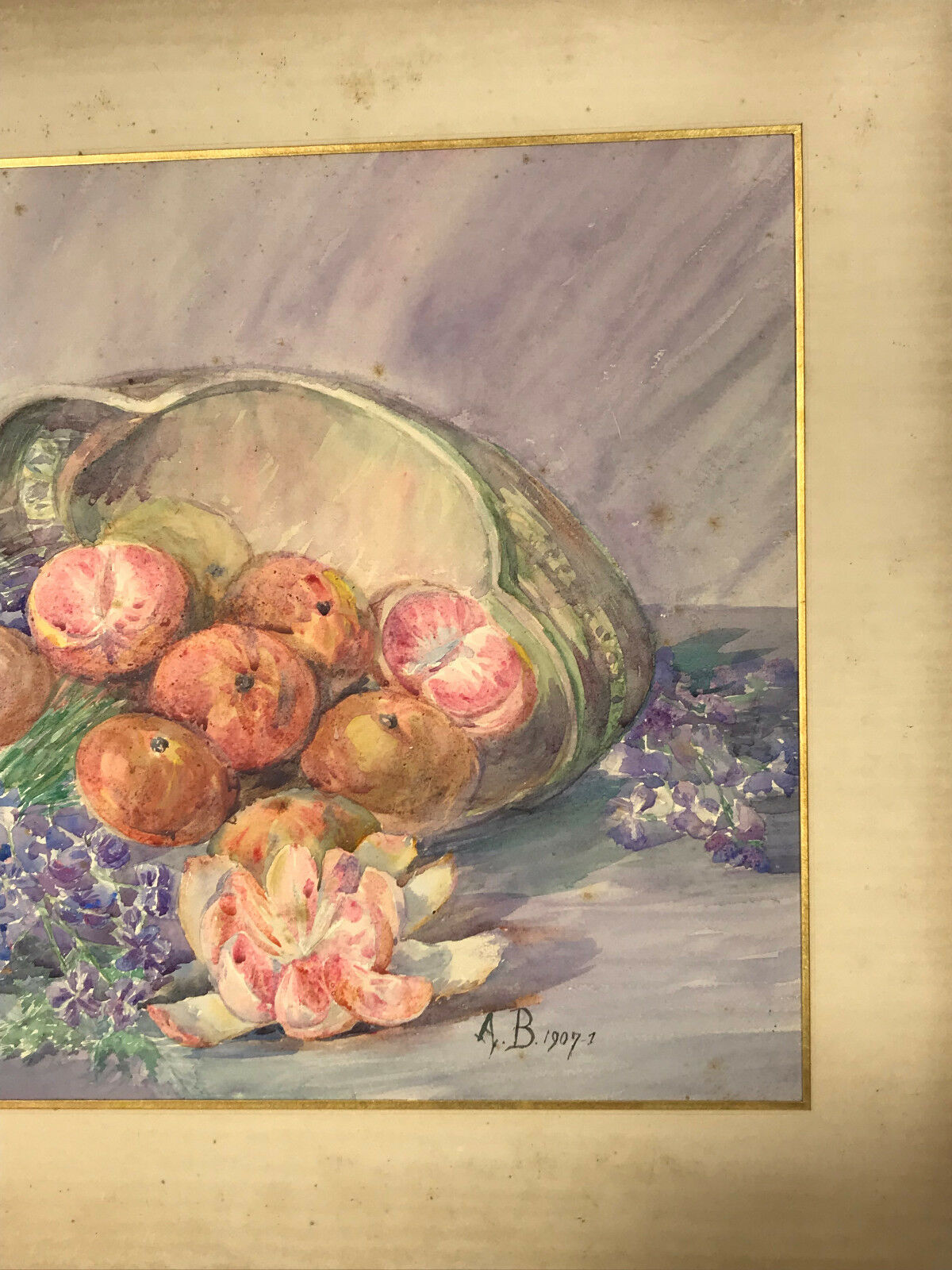 Aquarelle des années 1900 signé A. Bassée