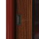 Mid-Century Afra & Tobia Scarpa Italian Wood Red Lacquer And Glass  Vitrine