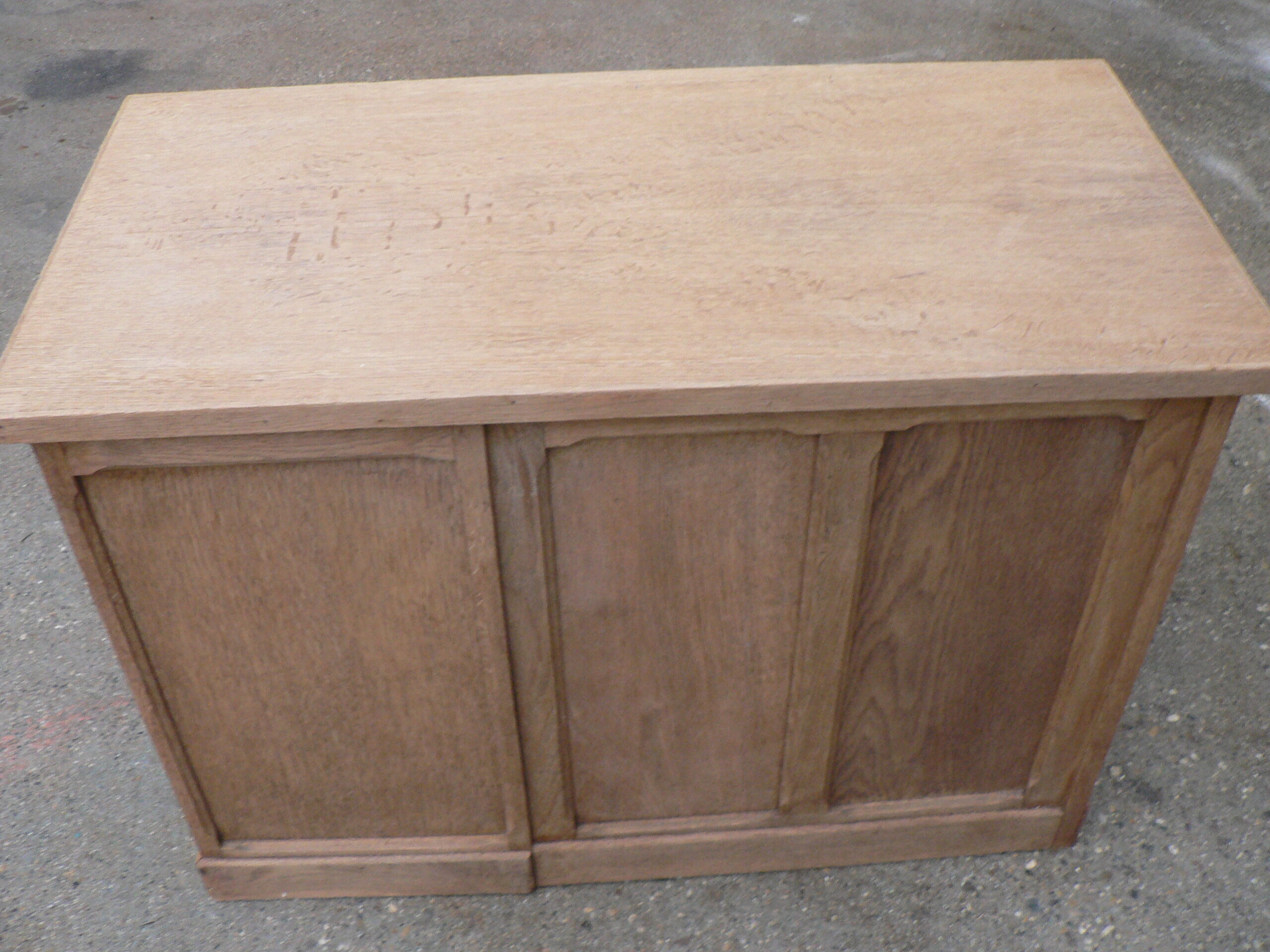 Pickled oak desk