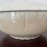 White iron clay soup tureen Moulin des Loups & Hamage Nord