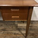 Scandinavian teak desk from the 1960s, length 110 cm