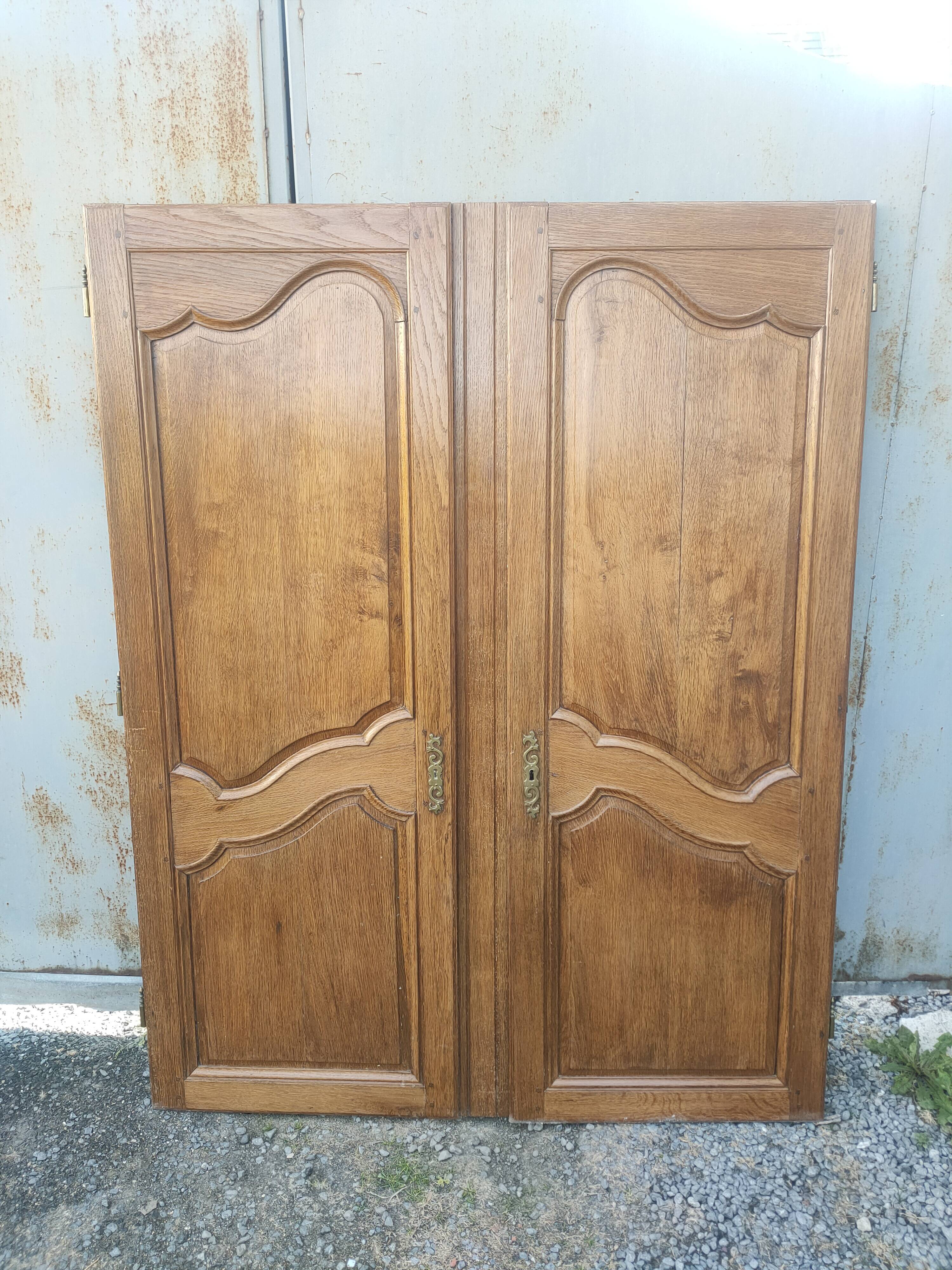 pair of old oak doors