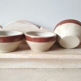 Set of 3 small bowls in Digoin stoneware