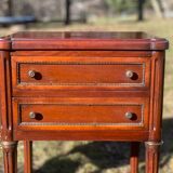 Pair of mahogany bedsides