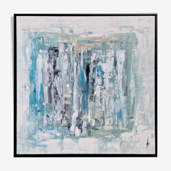 Framed abstract painting painting