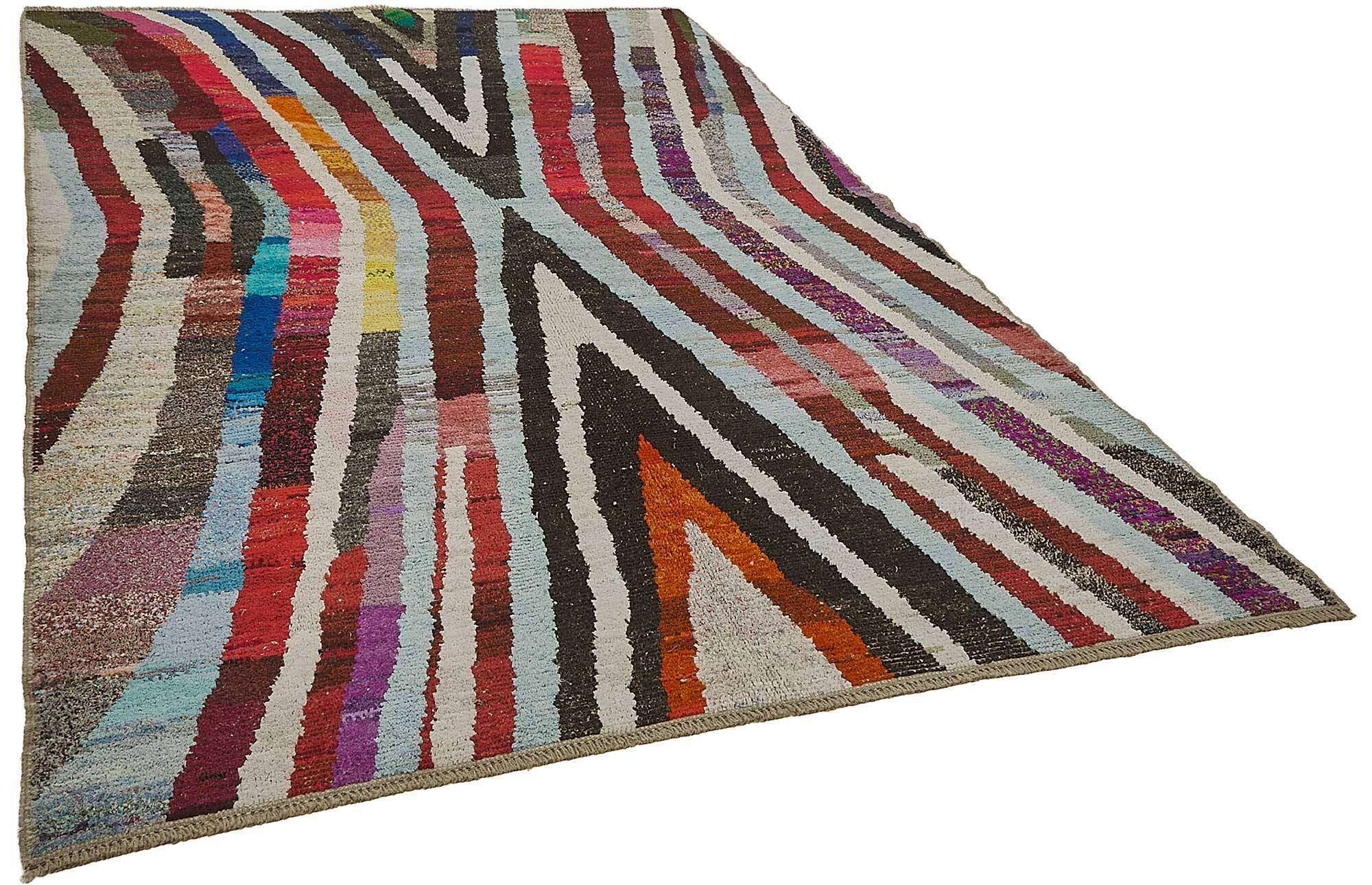 Handwoven Turkish Recycled Boho Rug 200 cm x 296 cm