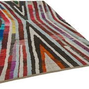 Tapis boho recyclé turc fait main 200 cm x 296 cm