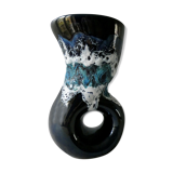 Ceramic vase fat lava, 60s