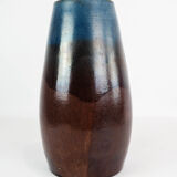 Ceramic vase with blue and brown glaze by an unknown Danish artist