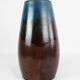 Ceramic vase with blue and brown glaze by an unknown Danish artist