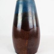 Ceramic vase with blue and brown glaze by an unknown Danish artist
