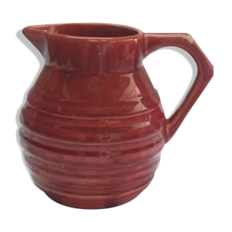 Pink porcelain pitcher
