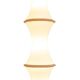 Enrico Tronconi "Bamboo" floor lamp, in white opaline glass. 1970s.