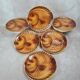Set of 6 large fish plates Sarreguemines vintage